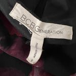 BCBGeneration  Two Tiered A-Line Dress Black Floral bell sleeve long sheer Photo 8