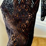 No Boundaries  Elegant Black Sheer Lace Pants Size M 7-9 Photo 4