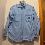 Harley Davidson  Woman’s Size Medium Denim Button Up Shirt Photo 0