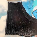 Michelle Stuart vintage crushed velvet maxi skirt Black Size M Photo 1