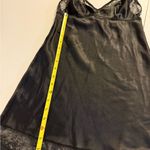 Victoria's Secret Satin Lace Chemise Nightie Slip Gown Black XSmall Sexy Photo 2