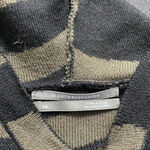 Anthropologie Kasia Hoodie Sweater Zebra Stripe Knit Acrylic Green Black Size XS Photo 9