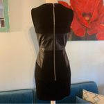 Milly Millly black Lamb Leather Mini Dress women’s size 2 Xs Photo 5