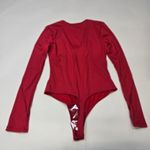 Free People  x Intimately FP Victoria Plunge Bodysuit In Garnet Rose Photo 11
