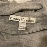 Moa Moa Gray ruffled open front cardigan sweater  woman’s large Photo 4