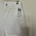 Jen 7 / 7 For All Mankind Mid Roll White Denim Shorts Photo 1
