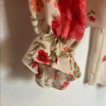 Blu Pepper Ruffled Red and Cream Blouse Size Small Photo 5