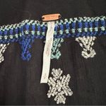 Free People Star Gazer Black Embroidered Peasant Dress Photo 1