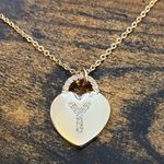 Heart Locket Initial Necklace Photo 2