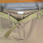 Bamboo Traders Shorts Womens 12 Brown Belted Palm Trees Beach Vacation Resort Photo 3