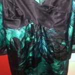 Apostrophe Green and Black Tropical Palm Print Top Large Photo 10