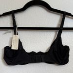 Aerie NWT  SMOOTHEZ 34B Bra Mesh Unlined Full Coverage in Black Adjustable Straps Photo 2