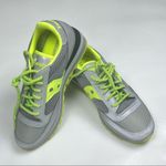 Saucony Womens Athletic Neon Jazz Triple Gray Citron Reflective Sneakers Sz 7.5 Photo 3