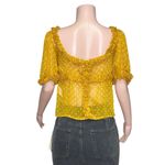 Sézane Wood Top, Printed Peas Saffron, FR36/US4 Photo 9