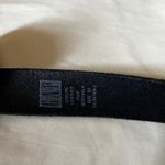 Gap Vintage  Black Leather Oval Buckle Belt Size 32 Western Boho Photo 3