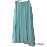 Cal Style USA size XL women’s pleated aline skirt pull on lined aqua blue NWT Photo 7