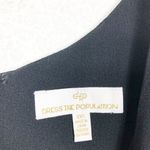 Dress the Population  Iris Slit Crepe Black Gown Maxi Dress Photo 4