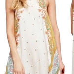 Free People  Intimately Boho Floral Paisley Swing Tank Top SZ S Cream Multicolor Photo 0
