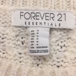 Forever 21 Off-white acrylic/wool blend cable knit sweater. Photo 3