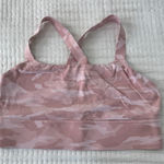 Athleta  Pink Camo Warrior Longline Sports Bra Photo 0