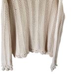 Paige Kuzuyu Cream Knit Sweater Photo 7