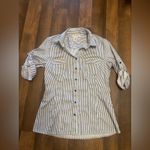 Covington  Navy and White Striped Shirt Photo 4