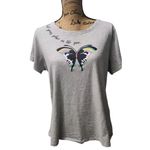 Vera Bradley Vera Bradley Women's Size 2XL PJ Top T-Shirt Gray Short Sleeve Photo 0