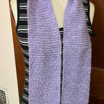 Handmade  Lavender Knit Scarf Photo 0