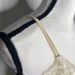 Altar'd State  Floral Sleeveless Natural Lace Maxi Open Back Dress XS Side Split Photo 2