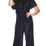 Luxology Metallic Striped Wide Leg Jumpsuit Size M New w/Tag Photo 0