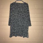 Alfani Black and White Polka Dot Long Sleeve Dress Size 1X Photo 1