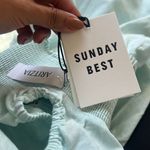 NWT Sundays Best Martine Linen Blend Mini Dress Blue Size L Photo 7