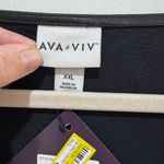 Ava & Viv  Black Cowl Neck Midi Dress- size XXL Photo 2