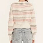 J.Crew  Bouclé crewneck sweater in wide stripe Dusty Ivory Apricot Photo 1