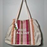 NWT AMERICA & BEYOND Beaded Beach Tote Photo 0