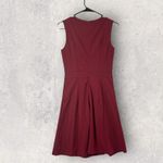Allegra K New Burgundy Sleeveless Fit and Flare Dress Cocktail Stretch XS Photo 1