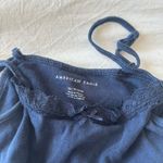 American Eagle Navy lace and bow cami tank top Photo 1