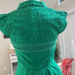 Mauve midi green dress . Beautiful color and dress in good condition and shape. Size 4 Photo 4