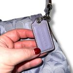 Coach  Soho Y2K 1990s Pleated Leather Soufflet Bag Flap Buckle Purple F15203 Photo 2