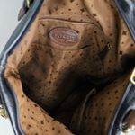 Fossil  Explorer Large Crossbody Shoulder Bag Carryall Tote Black Fold-Over Purse Photo 4