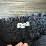 Reformation black linen pull on pants Photo 6