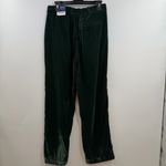 Old Navy Extra High-Waisted Velvet Taylor Pants wide leg dark bottle green M NWT Photo 2