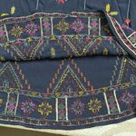 Monsoon  Embroidered tunic dress in lenzing ecovero blue, size small Photo 11