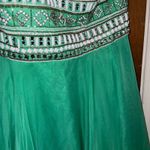 Sherri Hill  green prom dress maxi Photo 3