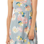 O'Neill 31.  Jasmine Powder Blue Floral Beach Mini dress Size Large Photo 0