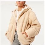 Good American Faux Shearling Cocoon Puffer Jacket Photo 0