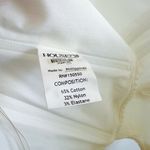 House Of CB | Ninetta Curved-Hem Mesh Lined Corset Crop Top in White Photo 8