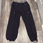 Sundance  Cargo Utility Black Linen Pants size 10 Photo 5