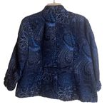 Chico's  Jacquard Floral Paisley Blazer Size 8 Photo 5
