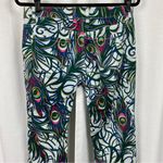 Lilly Pulitzer Tickle Me Fancy Peacock Feather Palm Beach Fit Pants Sz.6 Photo 8